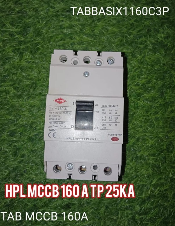 HPL MCCB 160A TP 25KA TABBASIX1160C3P